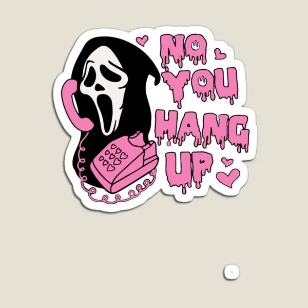 Детские магнитные наклейки No You Hang Up Shirt Ghostface