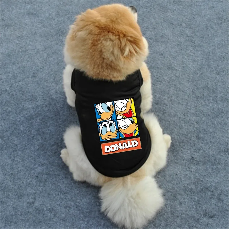 Летняя одежда для собак Disney жилет с Микки и Минни хлопковая тонкая щенков