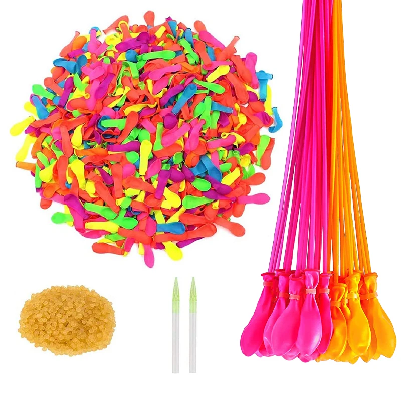 

500pcs Water Bombs Balloon Accessories Refill Kits Children Water War Game Supplies Kids Summer Outdoor Pool Beach Toy Party