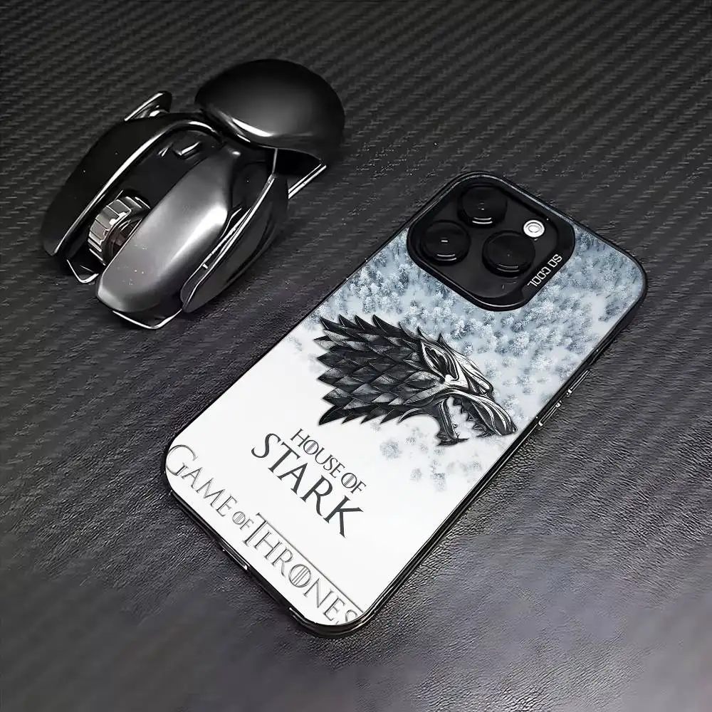 Фото Чехол для телефона G-Game Of T-Thrones для iPhone 17,16,15,14,13,12,11 Plus, цветной посеребренный внутренний чехол Pro Max №3