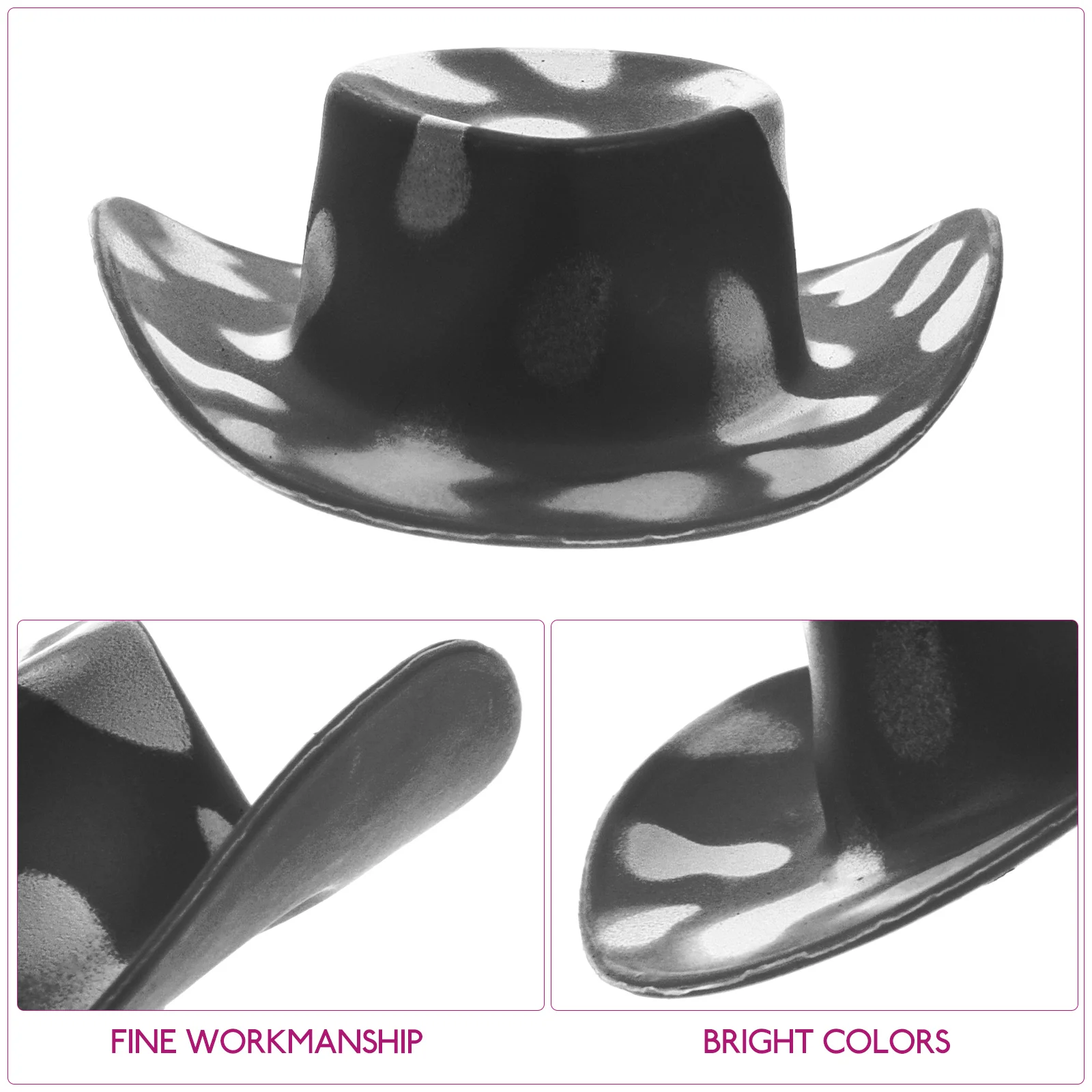 10 шт. аксессуары сделай сам мини-ковбойская шляпа шляпы небольшой аксессуар для