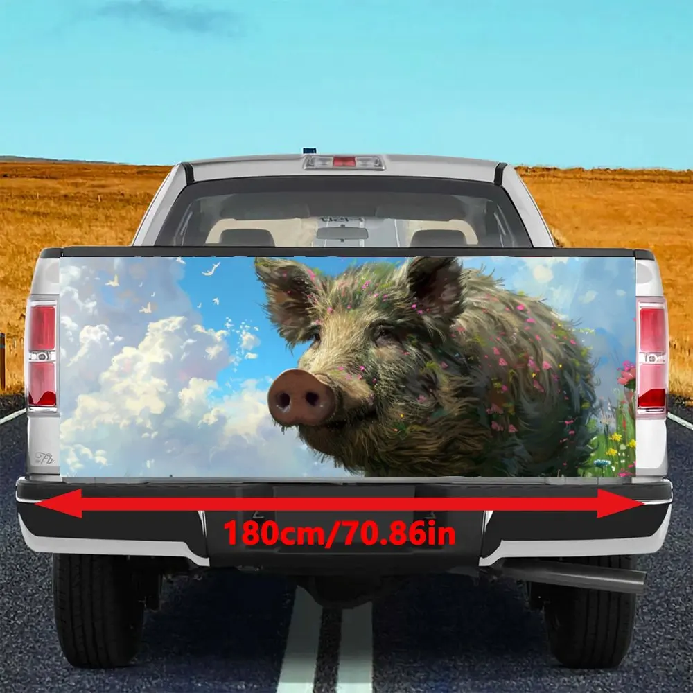 Небесное облако цветок дикий кабан принт хвост автомобиля багажник защита Vinly