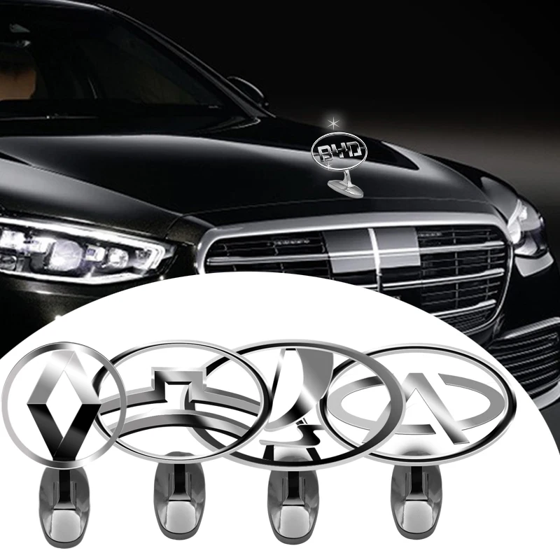 

Car Front Hood Metal Modified Badge Sticker Exterior Accessories for Mercedes Benz AMG W204 W203 W212 W211 W124 GLE CLA W205 GLK