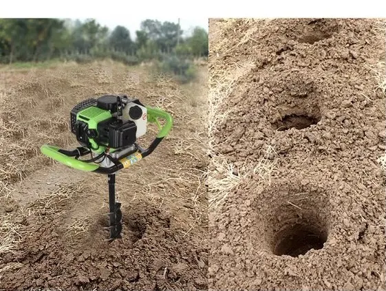 Шнек с двигателем горения 44-5 квадратной рамой экскаватор культиватор для