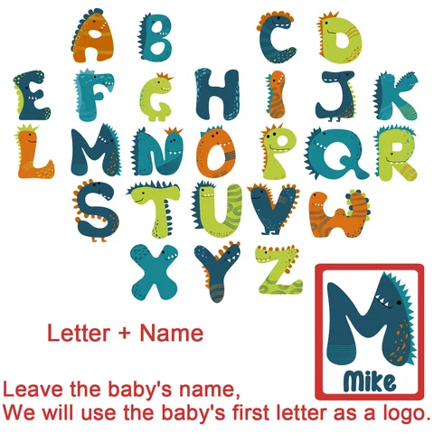 Персонализированные школьные сумки с принтом динозавра, детский рюкзак с буквой и именем для мальчиков и девочек, школьная сумка для детского сада, подарки для детей