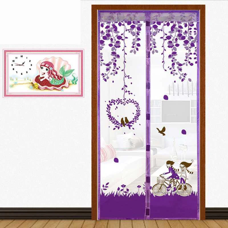 

90*210 cm/100*210cm Magnetic Curtains Door Screen Mosquito Net On The Door Summer Household Anti-Mosquito Magnetic Insect Screen