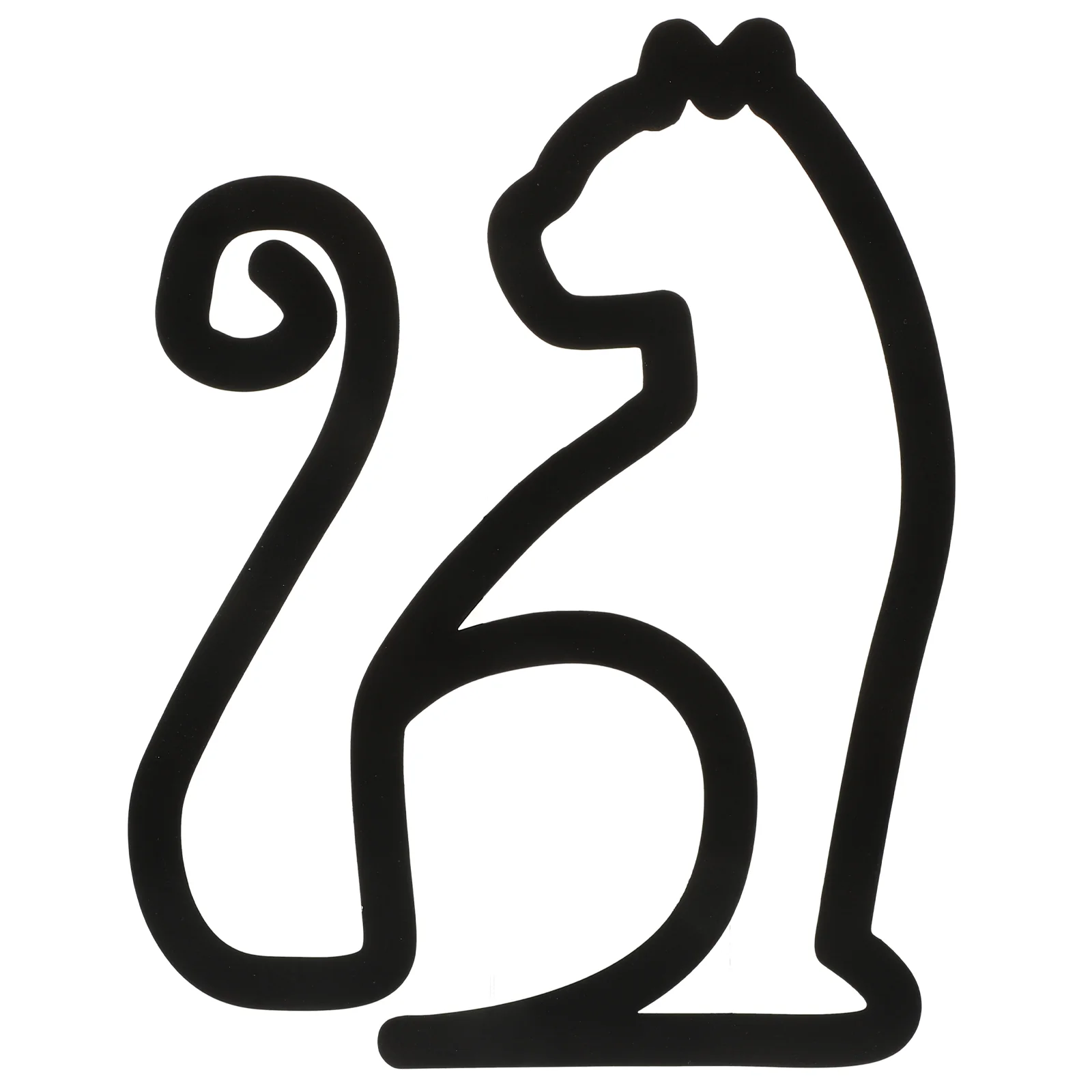 

Wall Catdecor Hanging Iron Black Decorations Metal Wire Animalaccent Contemporary Home Artwork Loversgifts Line Unique Sign