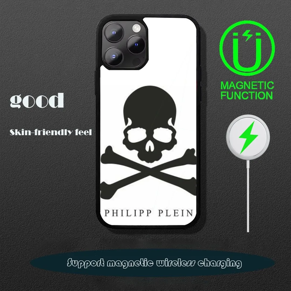 Q-qp P-Philipp OleinES Phone Case For iPhone 16 15 14 13 12 11 PRO MAX PLUS Mini Magnetic wireless mirror phone case