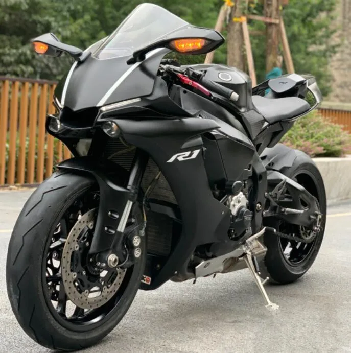 

Комплект обтекателей для мотоцикла из АБС-пластика, подходит для YAMAHA YZF - R1 R1m 2015 2016 2017 2018 15 16 17 18 19, черный матовый Комплект кузова
