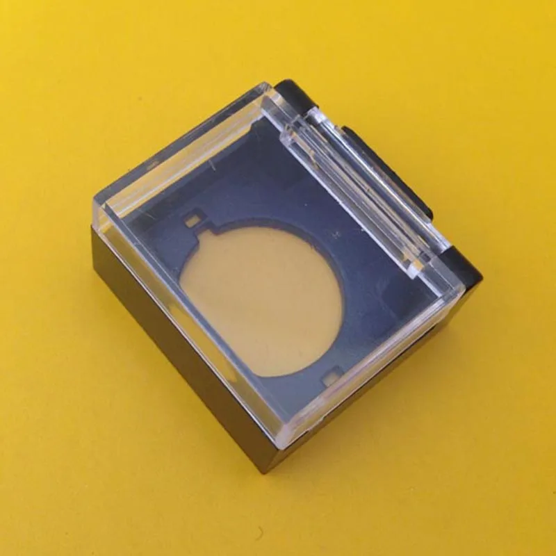 

10pcs Rectangle Type plastic push button with clear switch cover box 16mm mounting hole Transaprent Safety Protector Guard box
