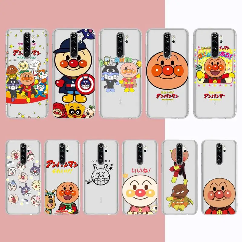 

BANDAI Anpanman Phone Case for Samsung A51 A52 A71 A12 for Redmi 7 9 9A for Huawei Honor8X 10i Clear Case