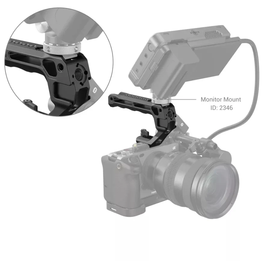 Верхняя ручка SmallRig NATO для камеры Sony Canon Nikon с холодным башмаком микрофона