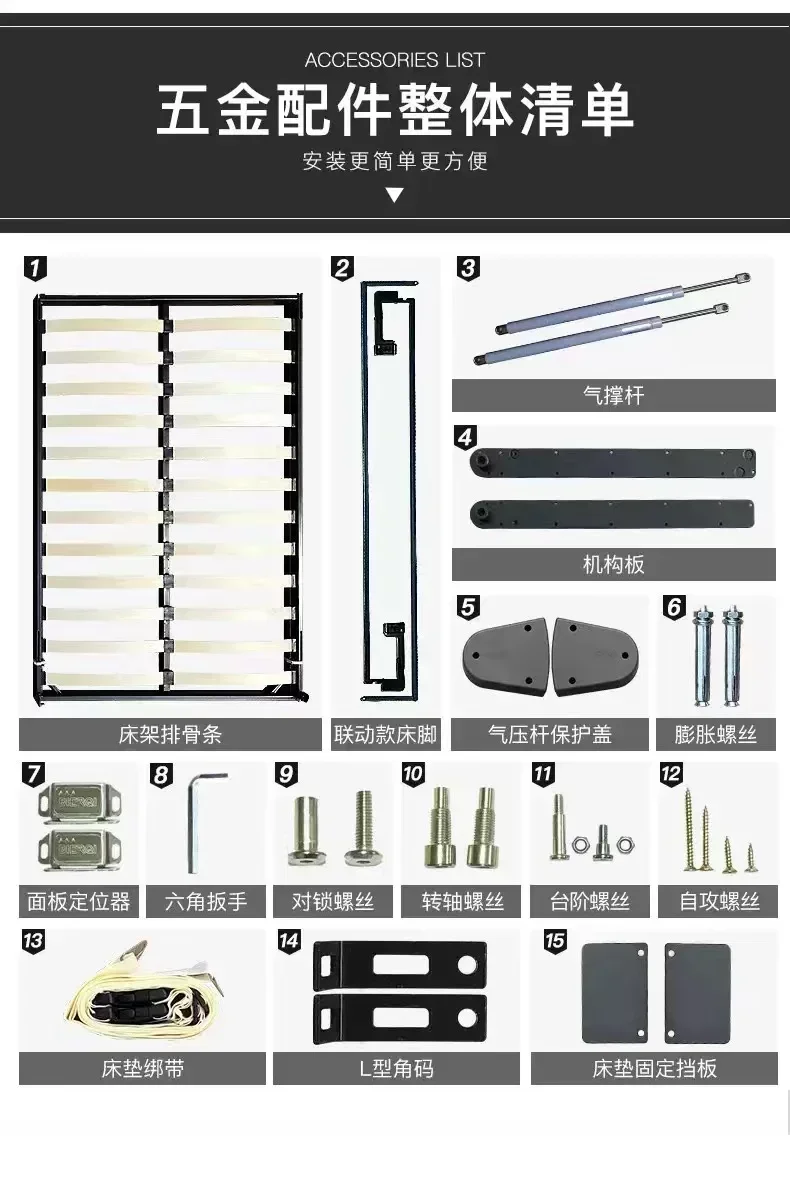 Современный скандинавский дизайн кровать Мерфи настенная мебель раскладной