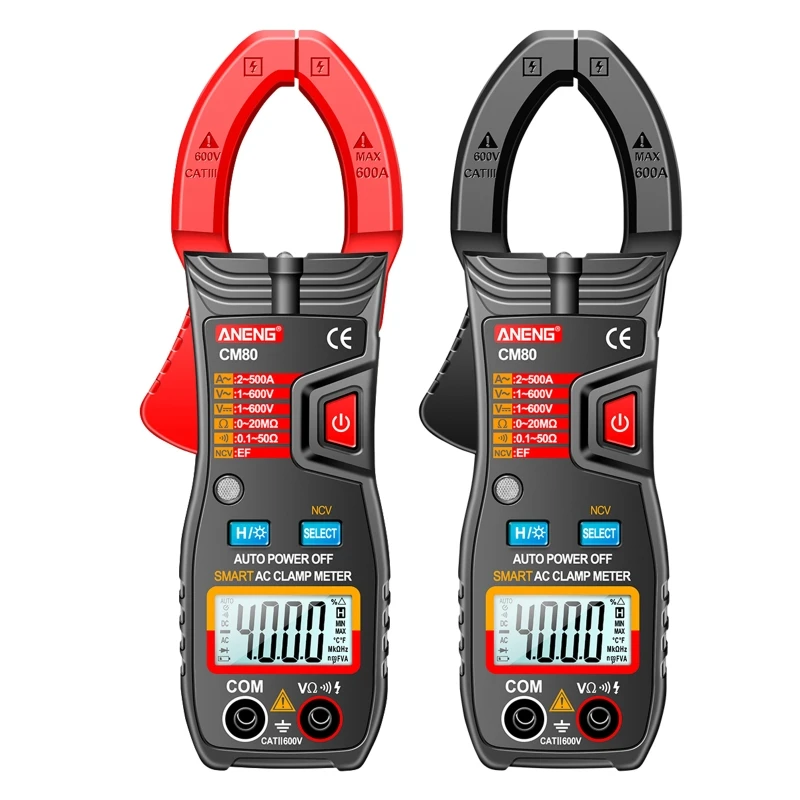 

Digital Clamp Meter Auto-Ranging AC/DC Voltage AC Curent Resistance NVC Voltage
