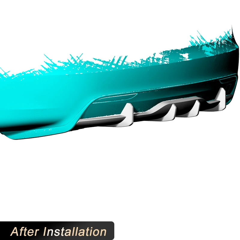 Автомобильный задний бампер диффузор спойлер для губ из углеродного волокна Tesla