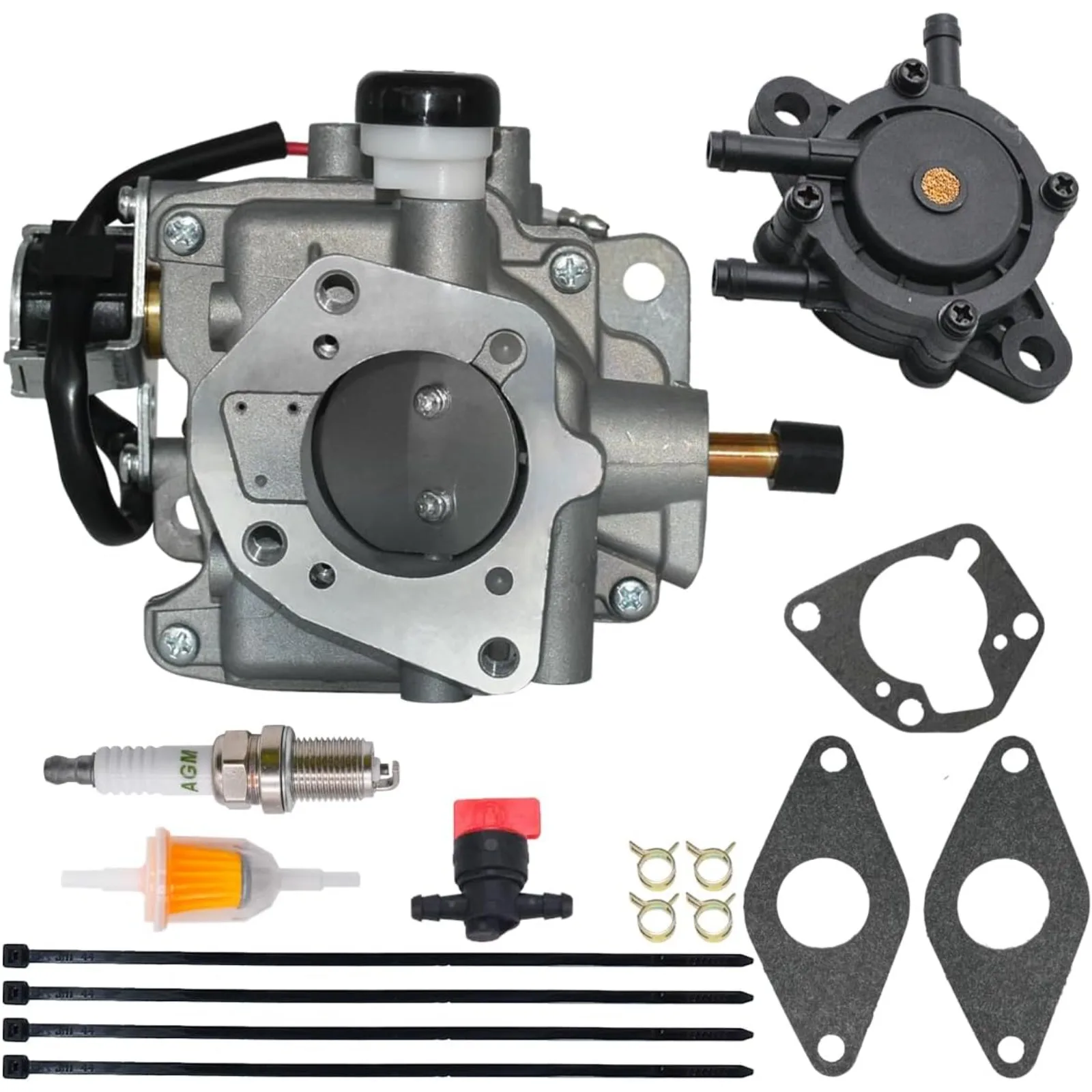 

Карбюратор подходит для двигателей Kohler CH18 CH20 CH22 CH620 CH640 CH680, замена 24-853-43-S, 24-853-305-S, карбюратор с топливным насосом