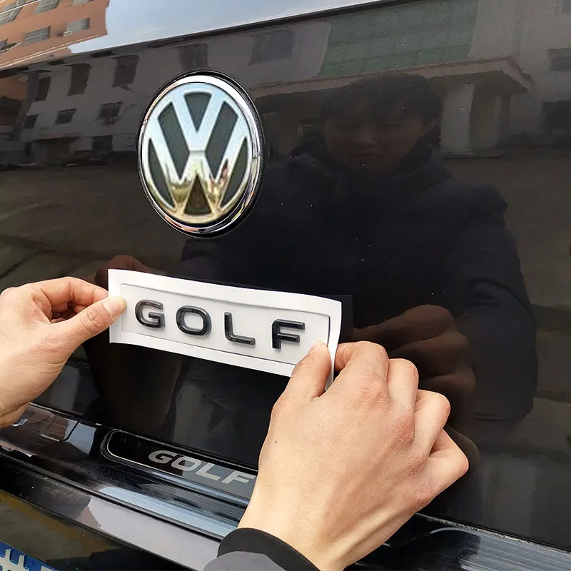 Автомобильный задний багажник средние буквы из АБС значок эмблема Стикеры с