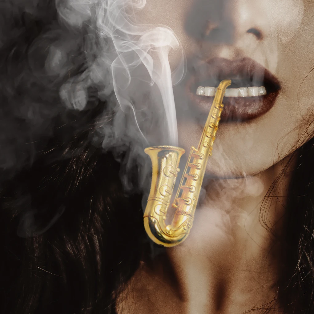 

Unique saxophone, mini portable smoke pipes, hookah metal tobacco pipe, gifts