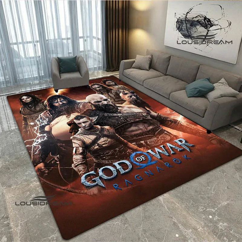 Ковер игровой Бог войны с принтом ковер для гостиной спальни нескользящий декор