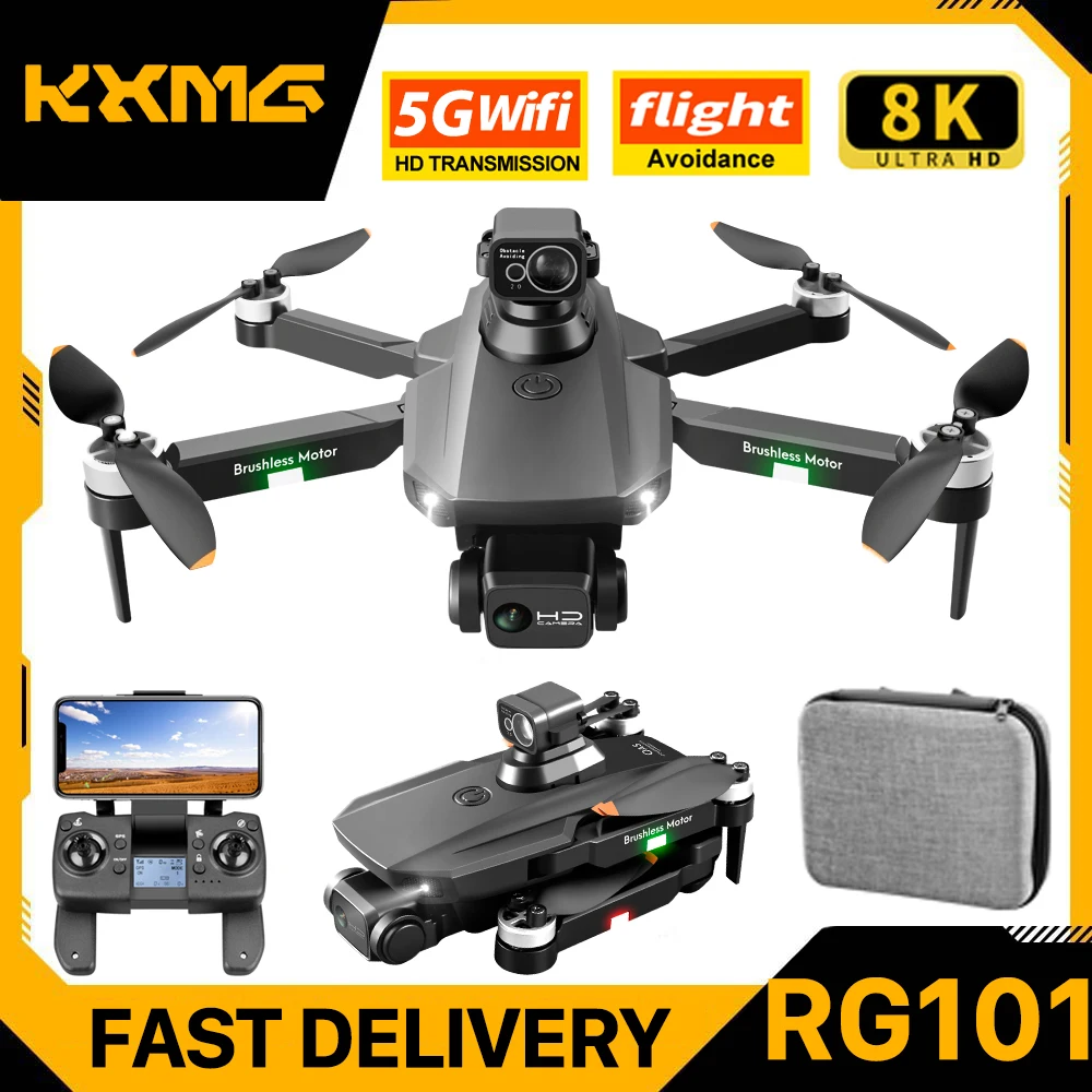 

RG101 MAX Drone 4K Professional 5G WIFI GPS 6K HD Camera Dron Brushless 360 Obstacle Avoidance 3KM RC Distance FPV Quadcopter