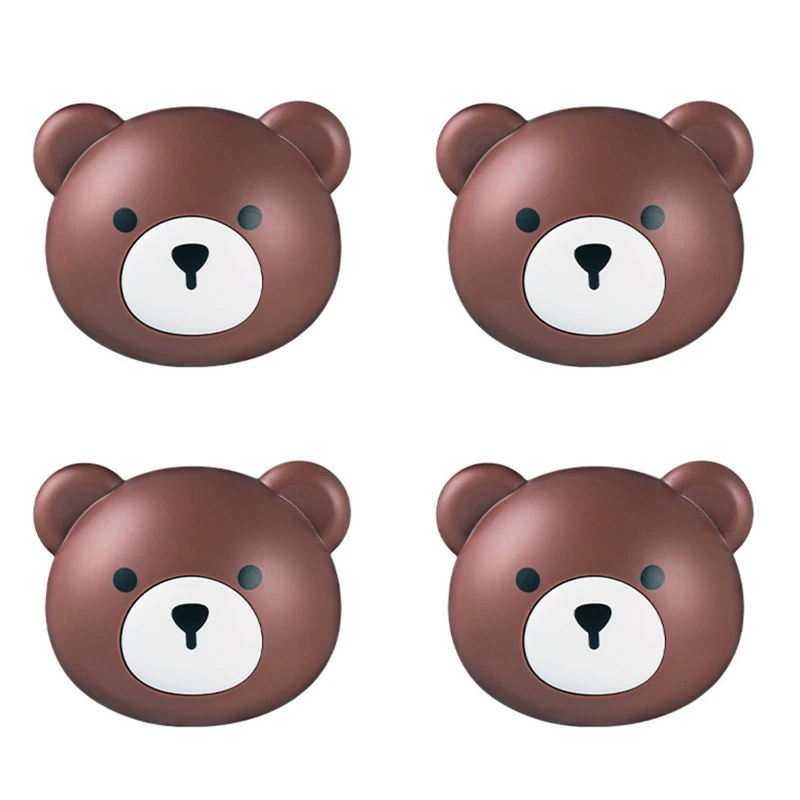 

N58C Creative Adhesive Hooks Wall Hooks Cartoon Bear Sundries Organizer Hanger for Hanging Coats Hats Keys Towel Waterproof