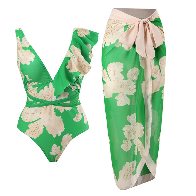 

Summer Sexy Print One Piece Swimsuits Closed Female Swimwear Push Up Body Women's Swim Wear Bathing Suits Beach Pool Bather 2023