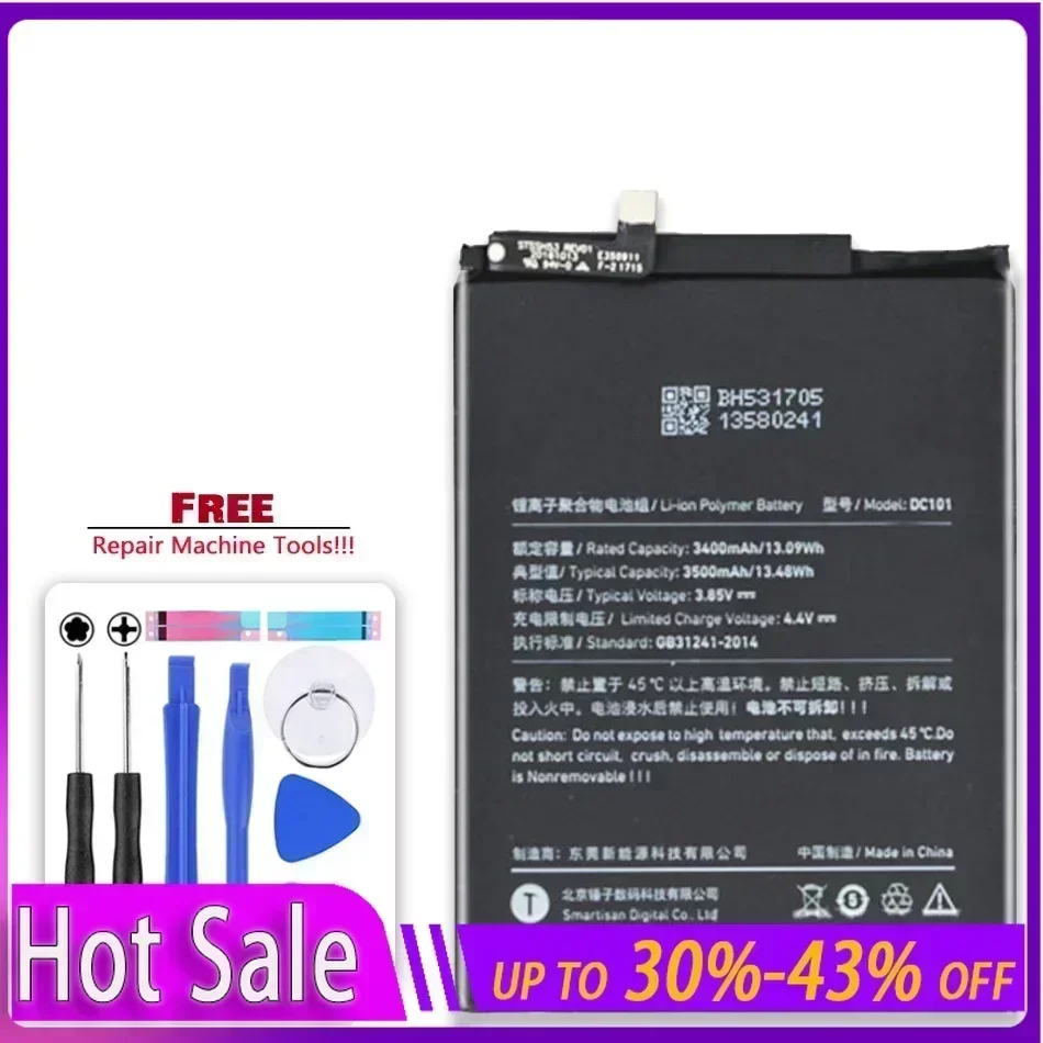 Сменный аккумулятор DC101 для мобильного телефона Smartisan U3pro U3 Pro OD101 OD103 OD105 OS103 OS105 3500