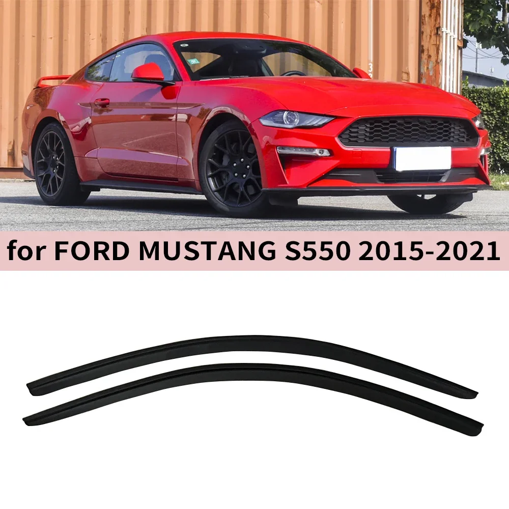 

Оконный козырек для FORD MUSTANG S550 2015-2017 2018 2019 2020 2021-2023, дверной козырек с потертостями, защита от ветра и солнца, дождя, боковое окно