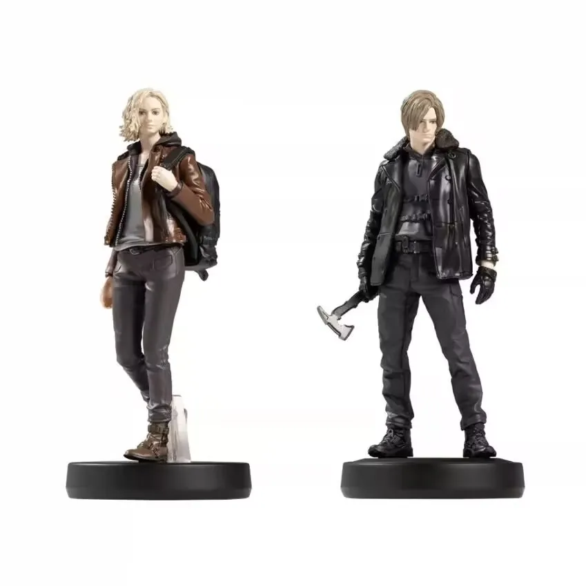 Фото Оригинальная фигурка amiibo Resident Evil Requiem: Леон Скотт Кеннеди и Грейс Эшкрофт, коллекционная модель из ПВХ, настольные игрушки №2