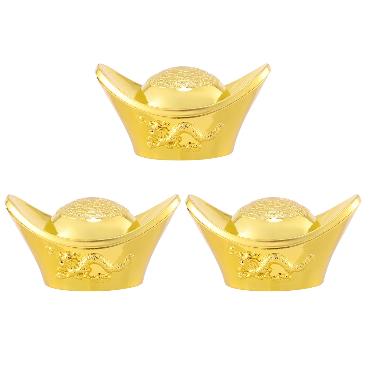 

Wealth Ingot Shui Chinese Feng Gold Ornament Ornaments Coin Luck Bao Yuan Golden Lucky Yuanbao Good Figurine Ingots Porsperity