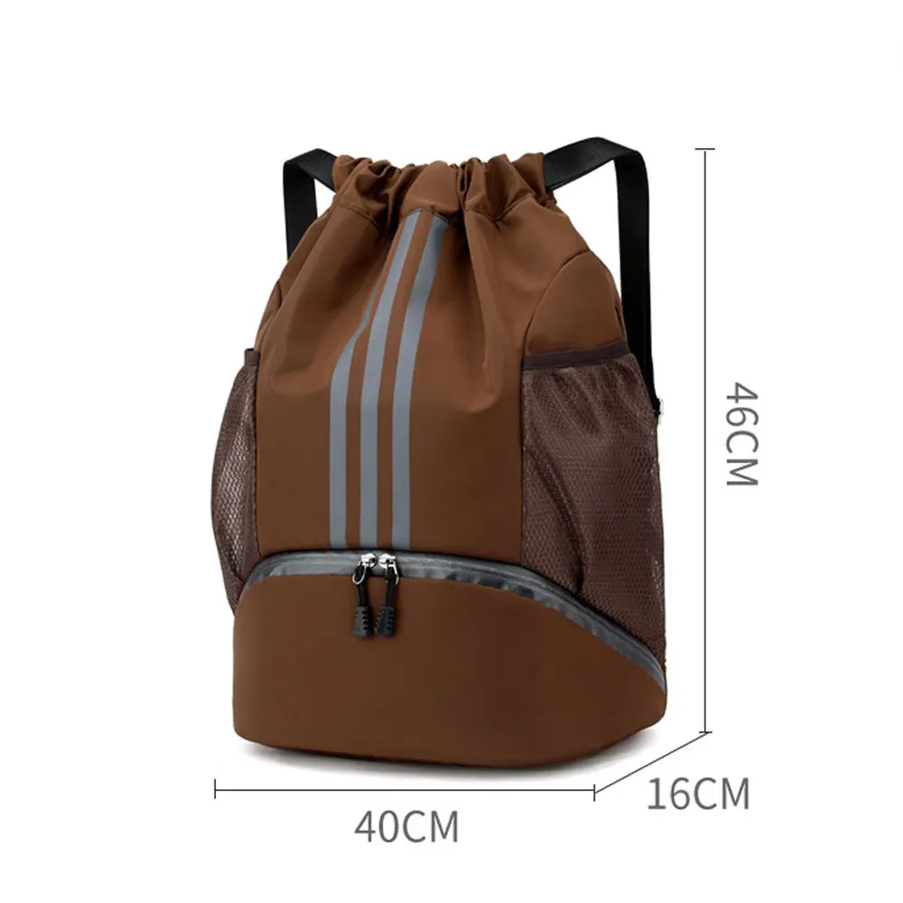 YIXIAO Women Men Basketball Backpack Outdoor Soccer Football Fitness Storage Bags Ball Training Drawstring Sports Knapsack