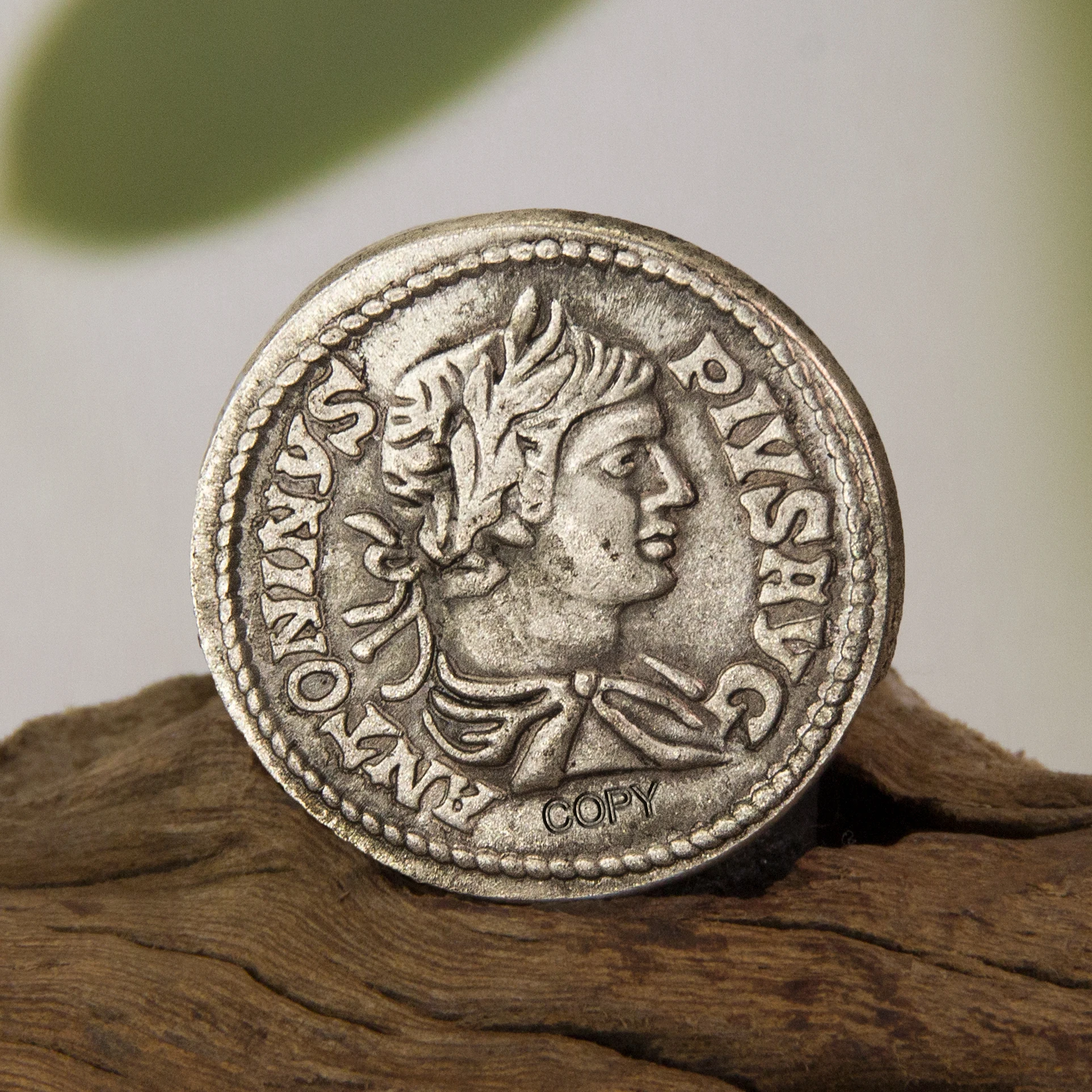 Посеребренная памятная монета кулон в виде древней монеты ожерелье