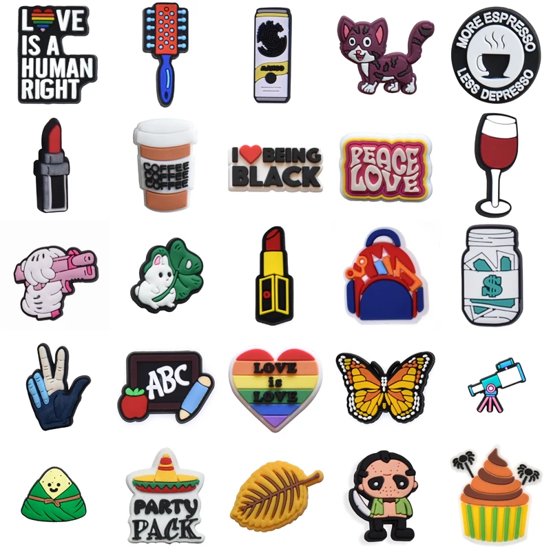 

Wholesale Bulk Girl Women Charm Shoes Accessories Packs Decorations for Crocs Shoe Charms Set Jeans Men Boy Gifts Kids Para Pins