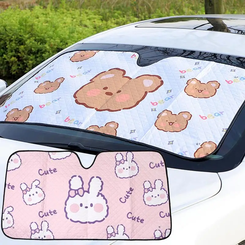 

Автомобильный милый солнцезащитный козырек на лобовое стекло мультяшный козырек на лобовое стекло для автомобиля Солнцезащитная изоляционная ткань автомобильные аксессуары