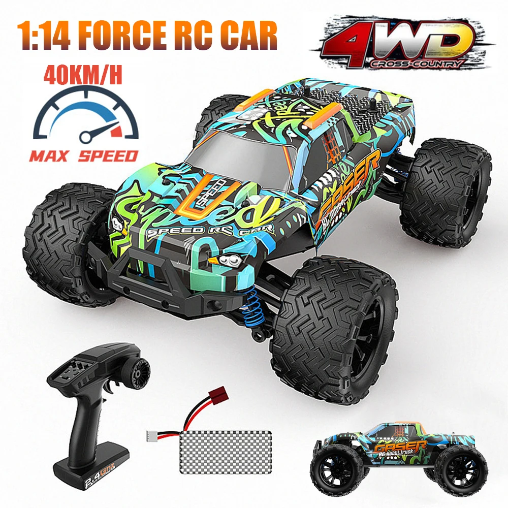 

1:14 4WD Off Road Rc Cars Rock Crawler Car 2.4G 40KM/H High Speed Drift Buggy Remote Control Monster Truck Children Toys