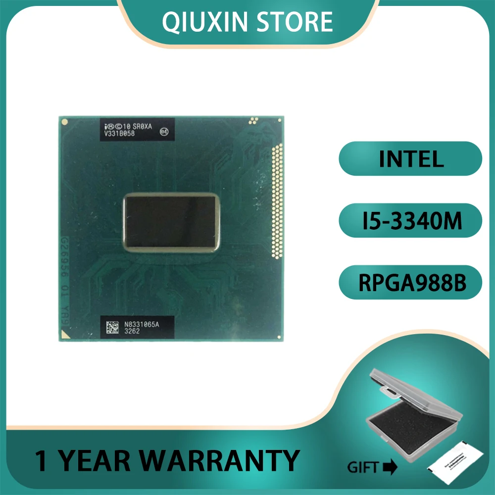 

Оригинальный процессор Intel Core I5-3340M SR0XA CPU I5 3340M 2,70 ГГц L3 = 3M двухъядерный Бесплатная доставка в течение 1 дня