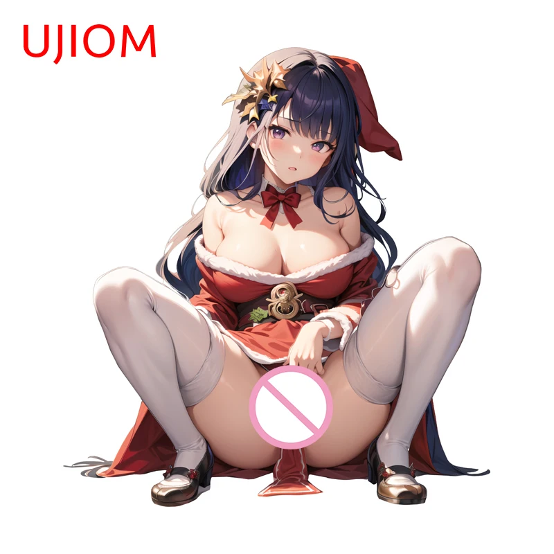 Настенная наклейка UJIOM Genshin Impact Ahegao Raiden Shogun