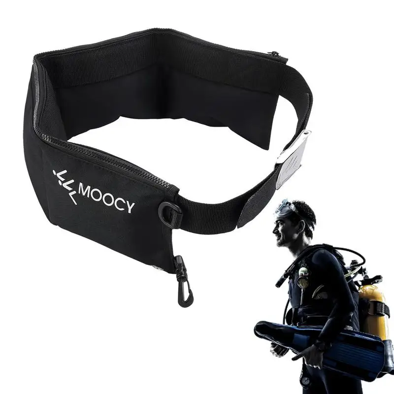 Scuba Adjustable 4/3 Pocket Diving Weight Belt With Stainless Steel Buckle Water