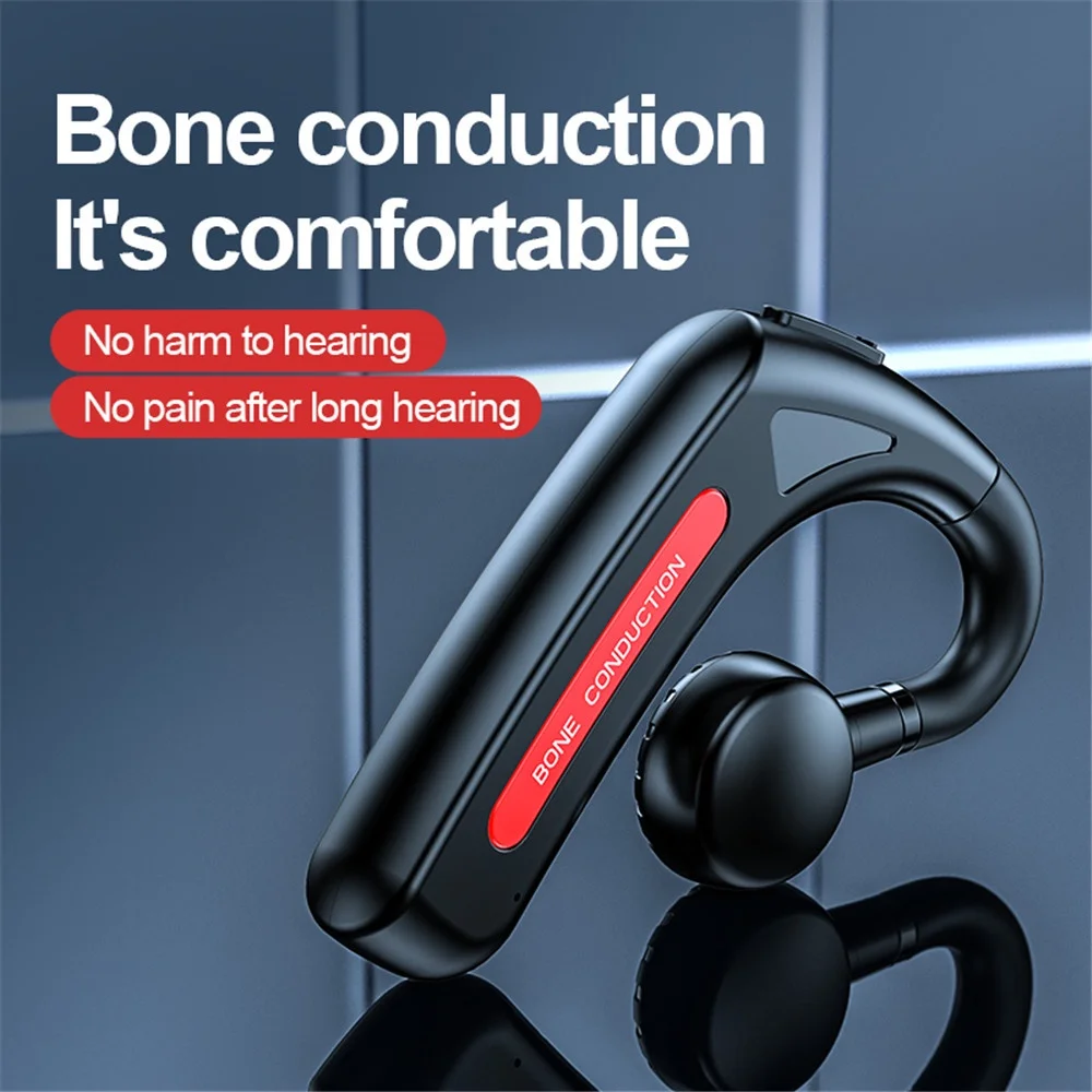 

1Pc M-618 Bone Conduction Earphone Waterproof Long Standby Time Earhook Bluetooth-compatible 5.1 Wireless Single Headset