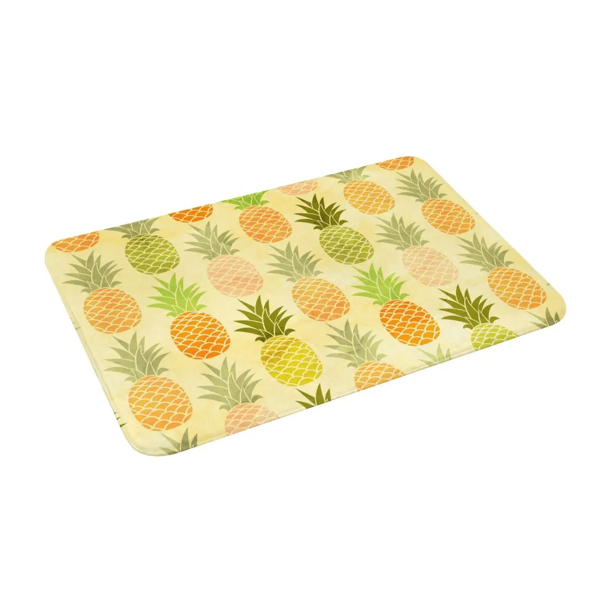 

Watercolor Pineapples Non Slip Absorbent Memory Foam Bath Mat for Home Decor/Kitchen/Entry/Indoor/Outdoor/Living Room