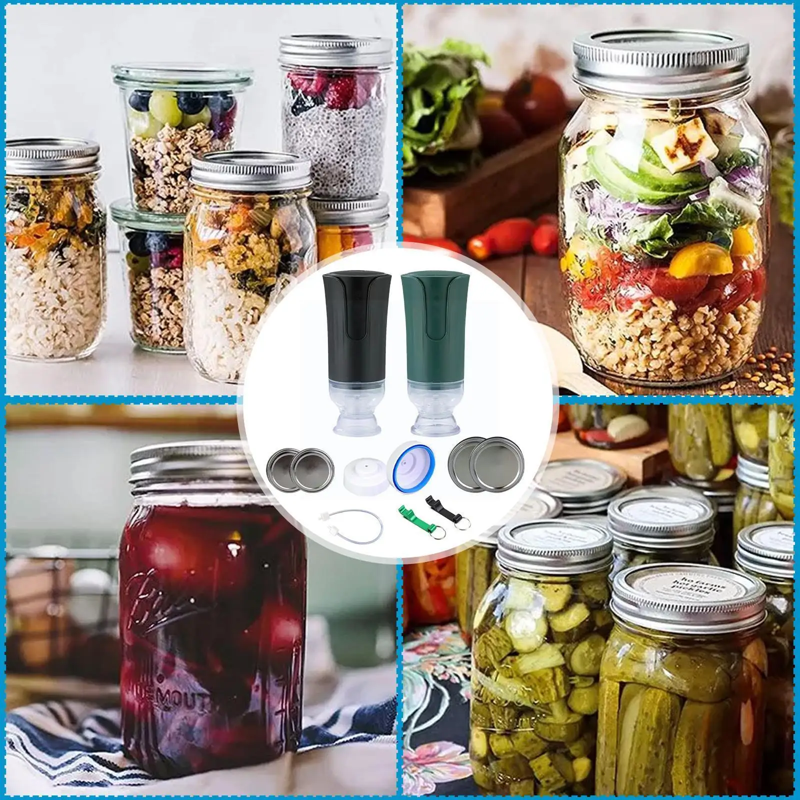 

USB Electric Food Vacuum Sealer Packer Machine Sous Rolls with Saver Full Start Vacuum Kits Vide Sealer Bags Food R3K6