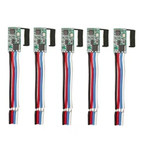 5pcs 433mhz universal wireless dc 3 6v 24v remote control switch 1 ch rf relay receiver led light controller diy kit