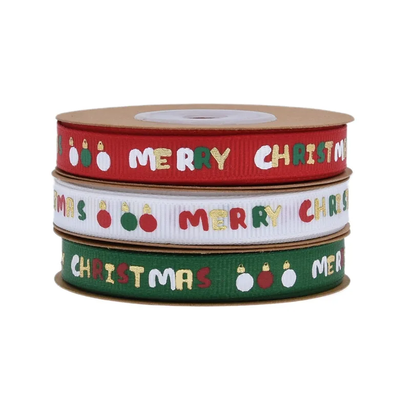 MintHome Штамповка Рождественская лента Цветы Рождественский подарок Галстук