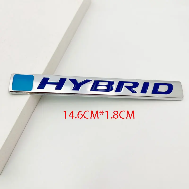 

3D металлический HYBRID автомобильный задний бампер багажник буквенный значок передняя дверь боковая наклейка эмблема совместима со всеми гибридными версинами автомобилей