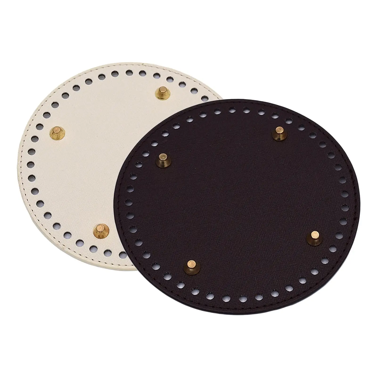 

PU Leather Bag Bottom Nail Bottom Base Shaper Pad Knitting Purse Handbag DIY