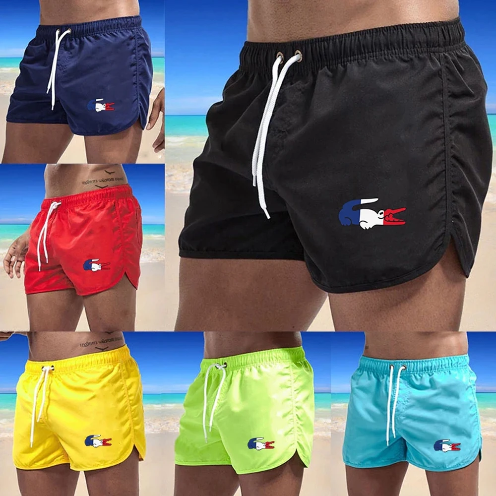

Newest Summer Men's Sports Shorts Swimming Swimsuit Sexy Quick Dry Breathable Beach Surf Short Trunks Man Clothing Pants 9colors