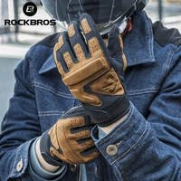 rockbros cycling gloves men women screen touch motorcycle gloves spring autumn shockproof gloves mtb full finger bike gloves