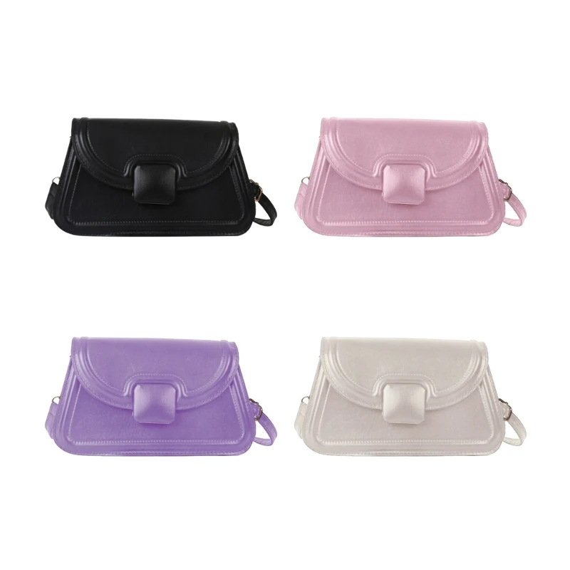 

All-matching Crossbody Bag for Women Vintage PU Leather Messenger Bag Pink Small Flap Bag Ladies Casual Shoulder Bag Ins 066F