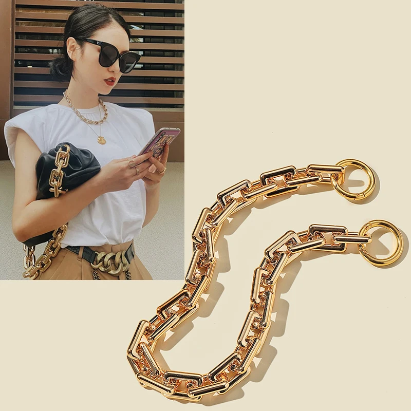 

New Golden Chain Replacement Unfading Thick Chain Ladies One Shoulder Handbag Bag Chain Accessories