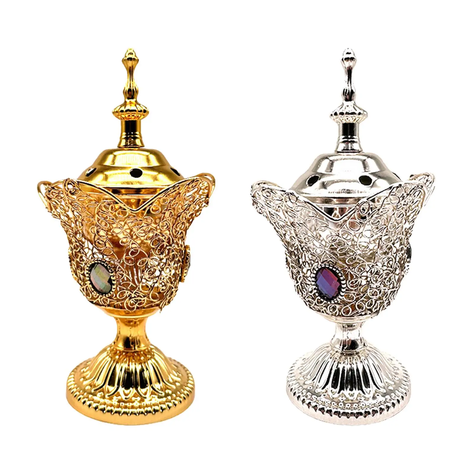 

Arabian Incense Holder Decor Incense Diffuser Antique Style Crafts Gift Furnishings Electric Incense Burner for Office Bedroom